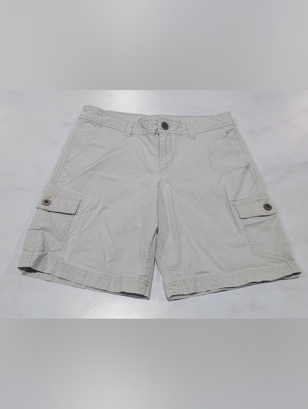 Eddie Bauer Light Gray Cargo Shorts